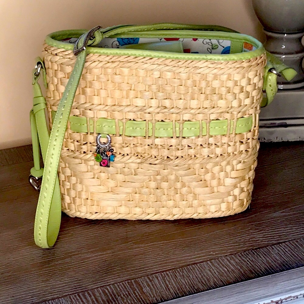 BRIGHTON  vintage straw purse